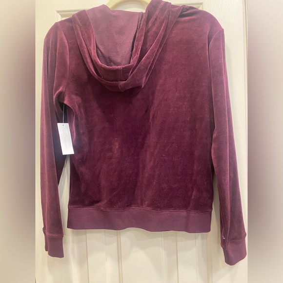 New York & Company Velour Zip Up Sweater - Picture 2 of 3